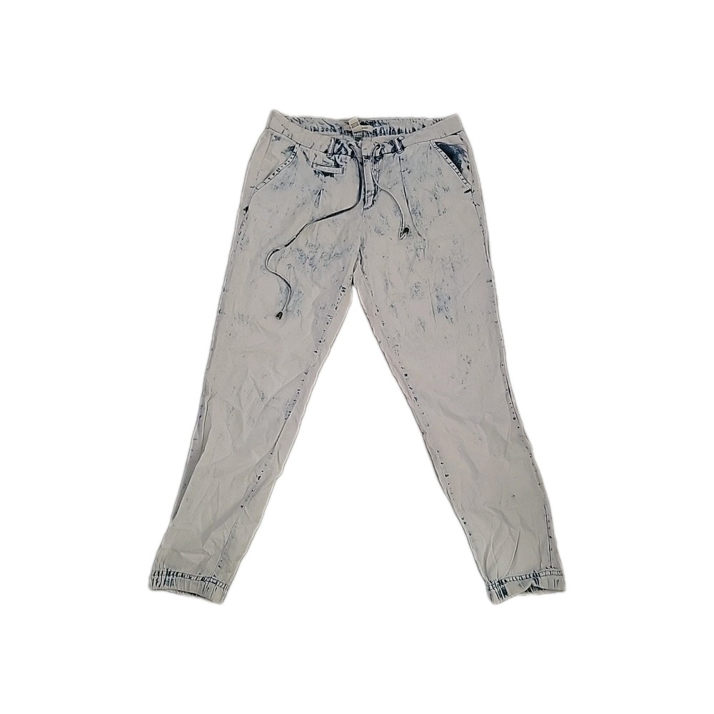Life in Progress Womens‎ Jeans 28 Distressed Mid Rise Relax Fit Beach Drawstring
